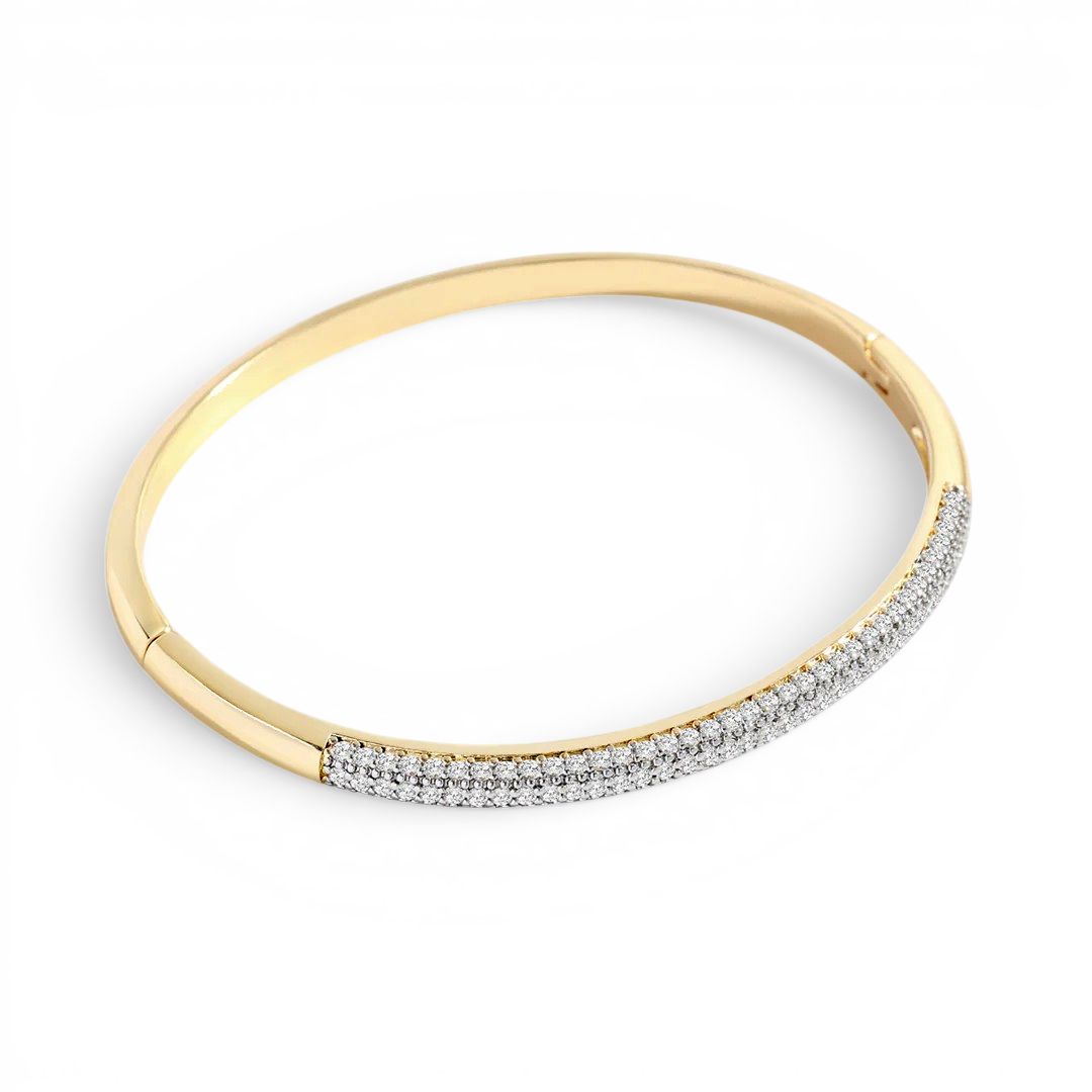 Domed Pave Cuff Bracelet