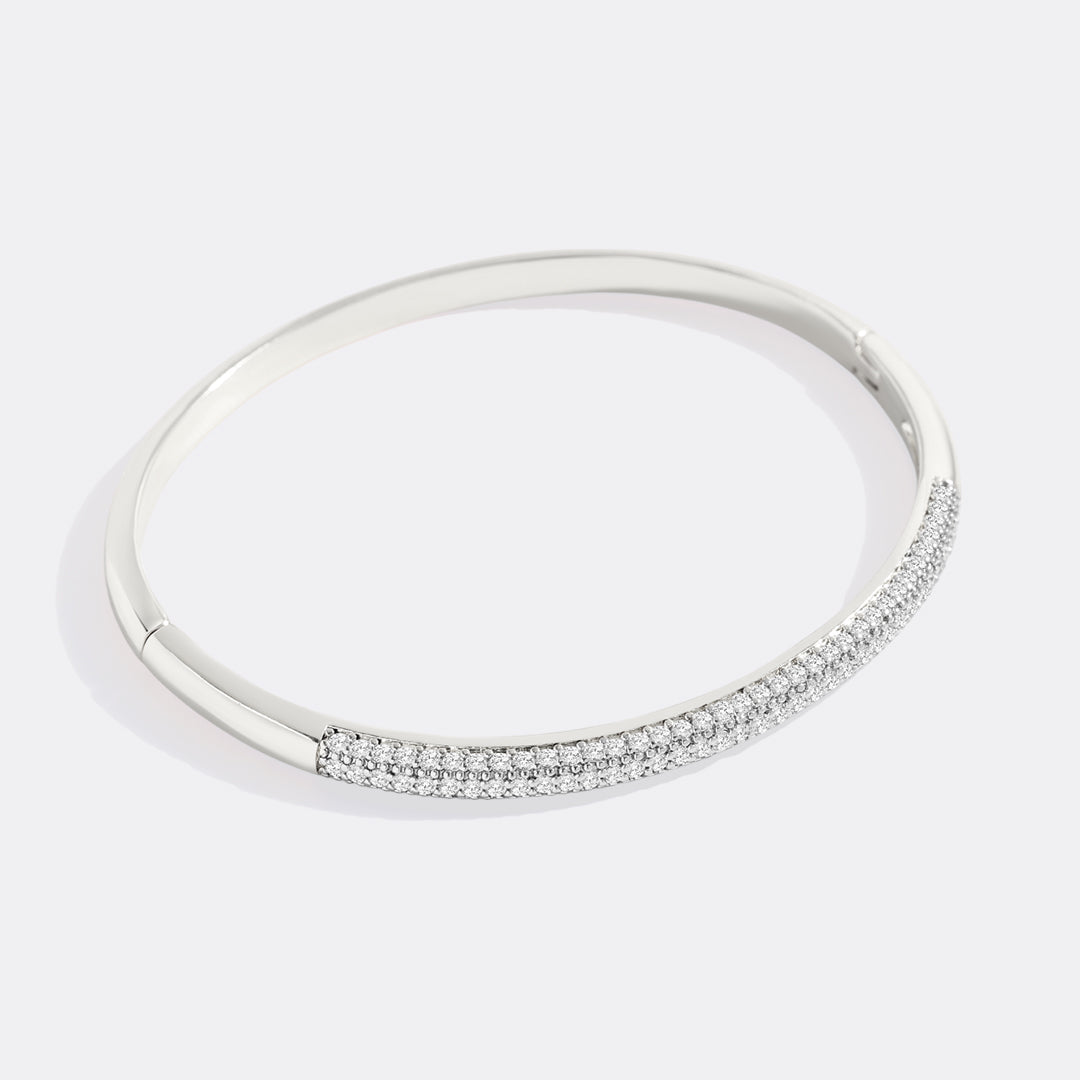 Domed Pave Cuff Bracelet