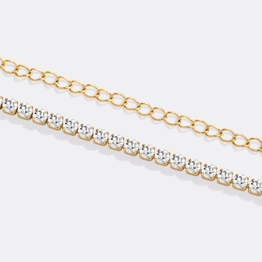 Double Chain Tennis Bracelet