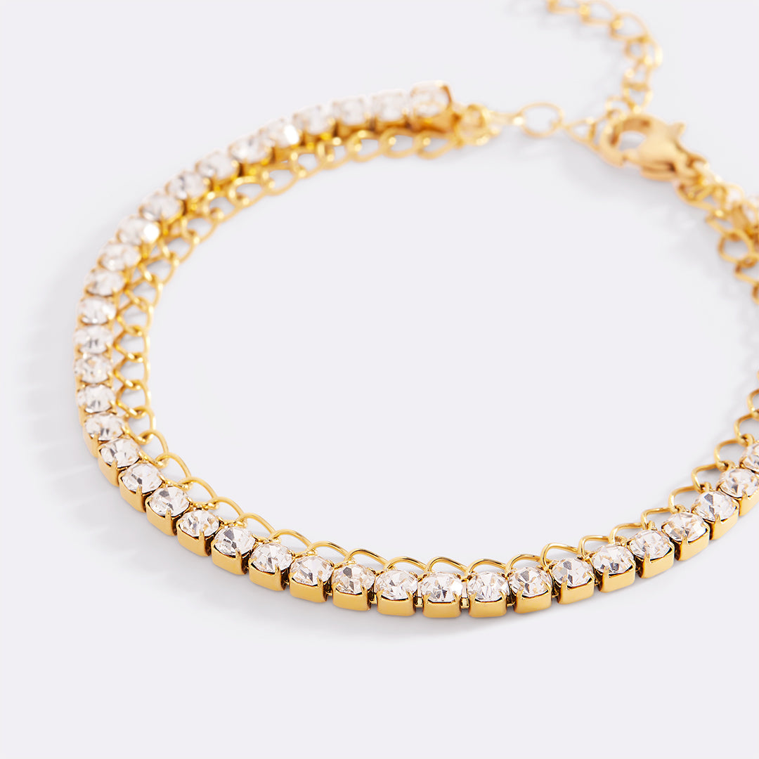 Double Chain Tennis Bracelet