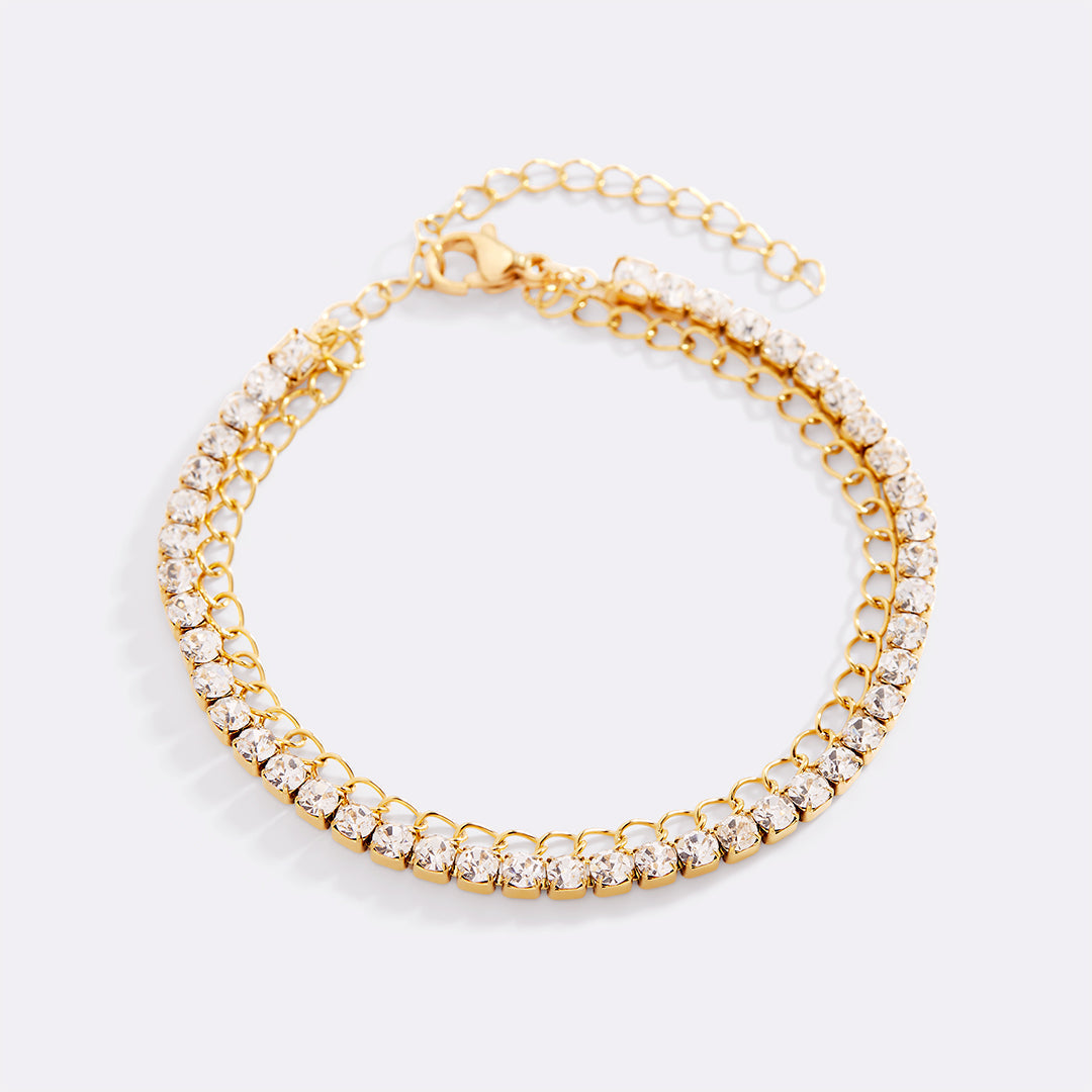 Double Chain Tennis Bracelet