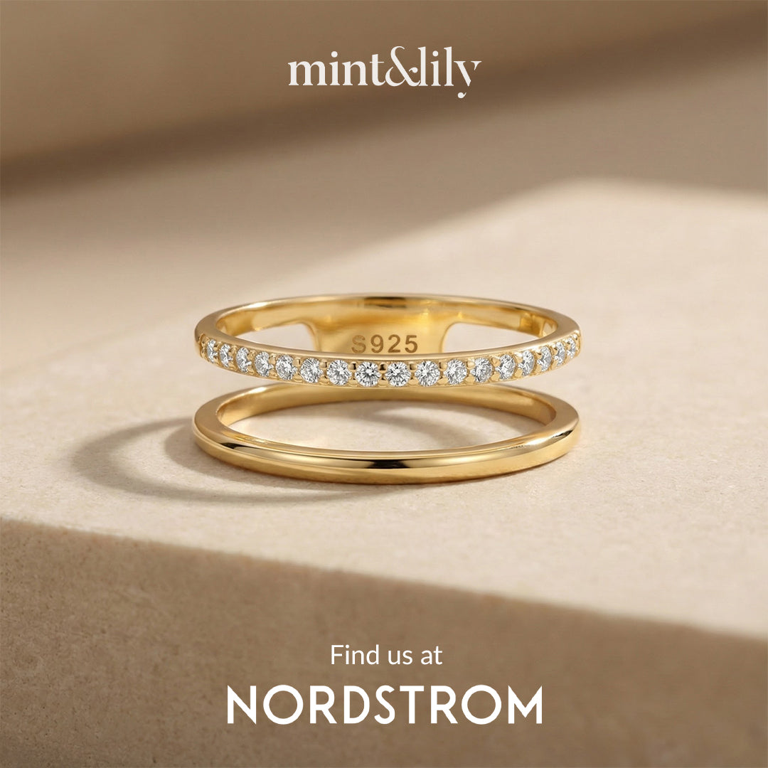Double Band Pave Ring