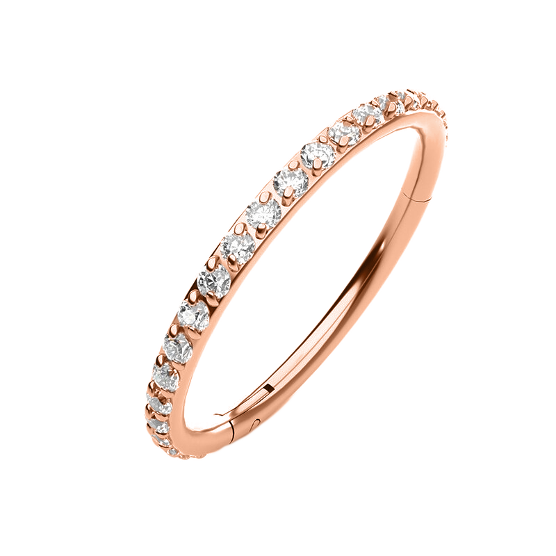 Eternity Crystal Cartilage Hoop Earrings | 16g