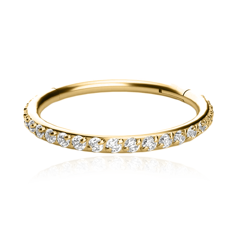Eternity Crystal Cartilage Hoop Earrings | 16g