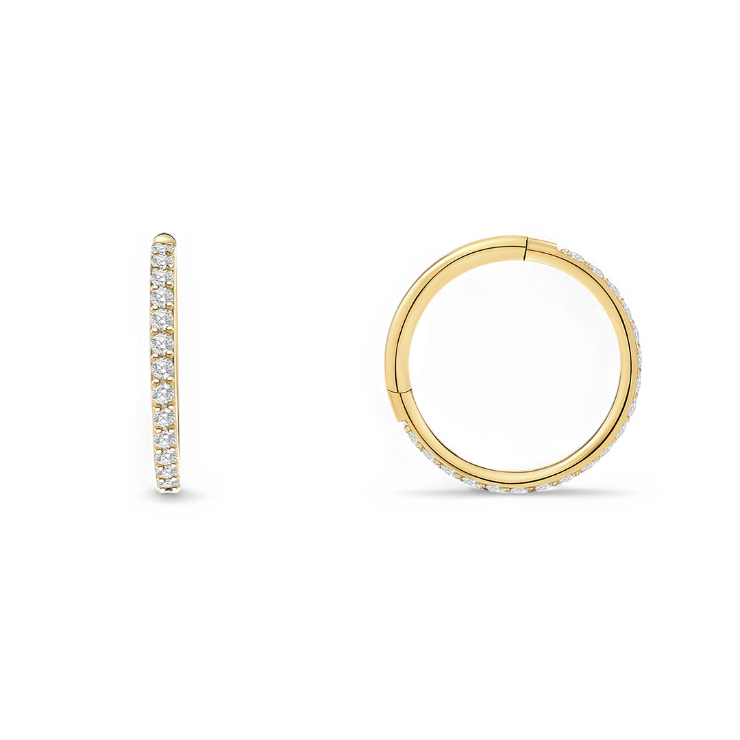 Eternity Crystal Cartilage Hoop Earrings | 16g