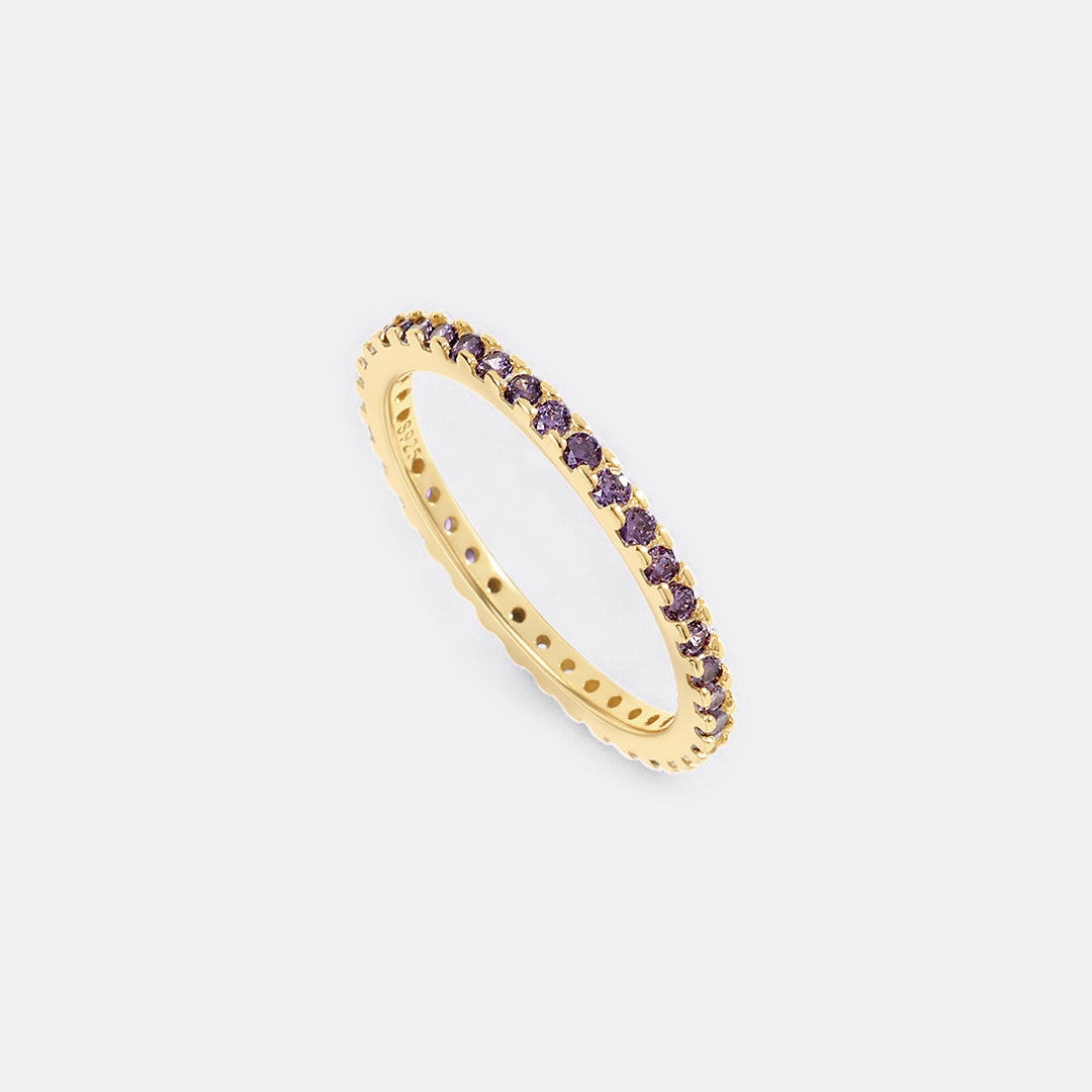 Febuary Birthstone Eternity Stacking Ring
