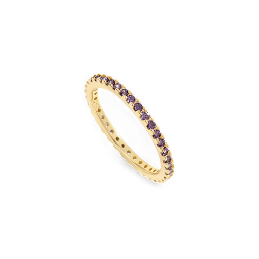 Febuary Birthstone Eternity Stacking Ring