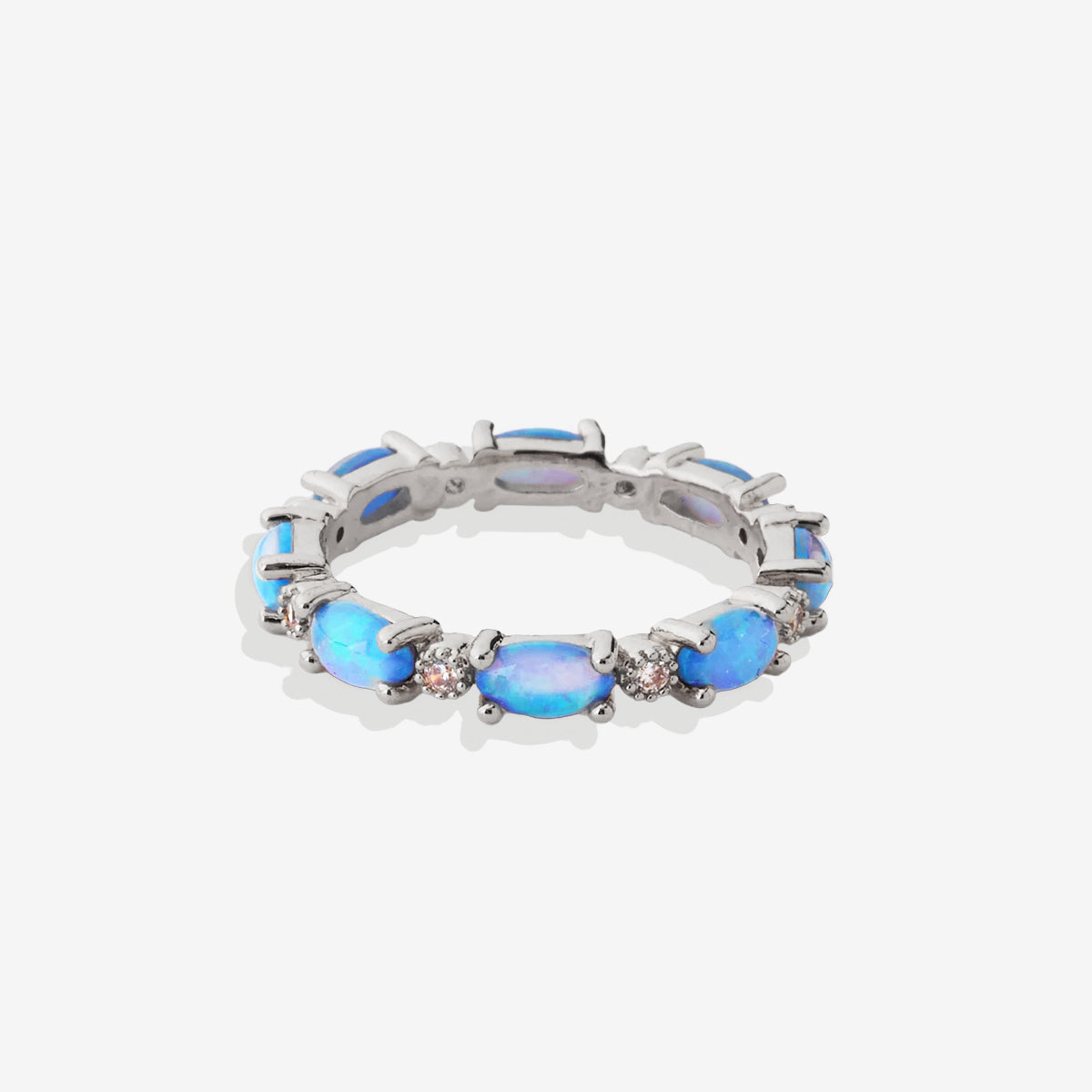 Eternity Fire Opal Ring