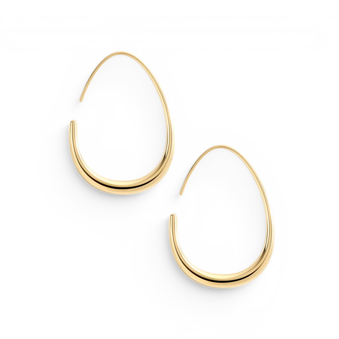 Fluid Hoop Earrings