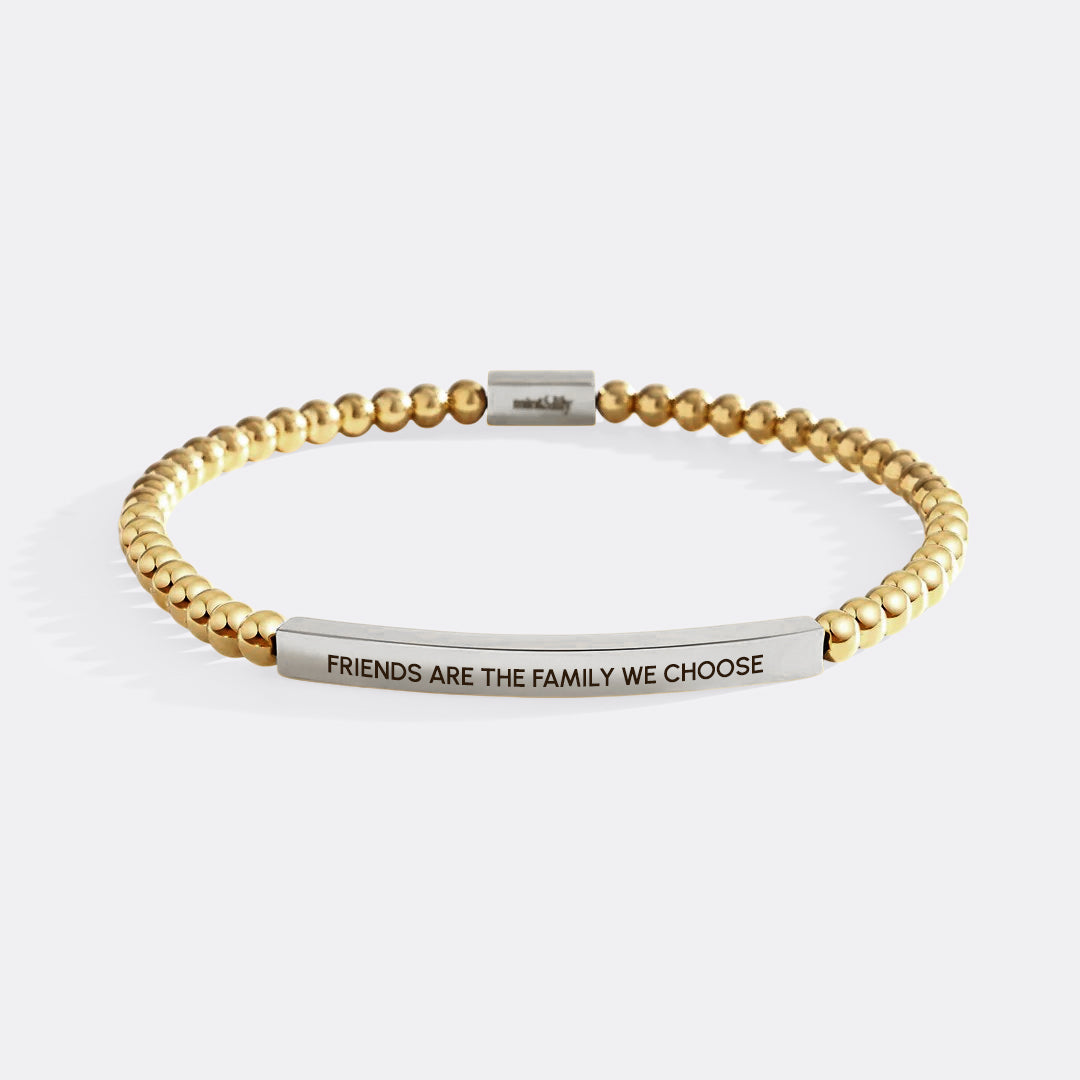 Friends Are The Family We Choose Beaded Inspire Bracelet