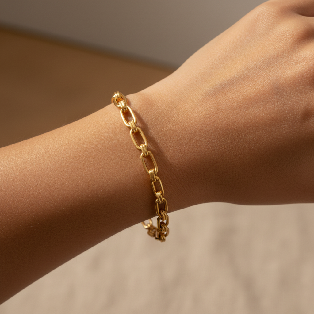 Chunky Paperclip Chain Bracelet