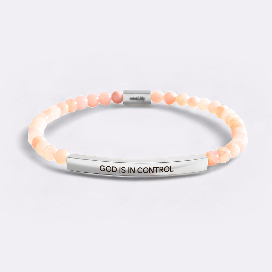God Is In Control Beaded Inspire Bracelet