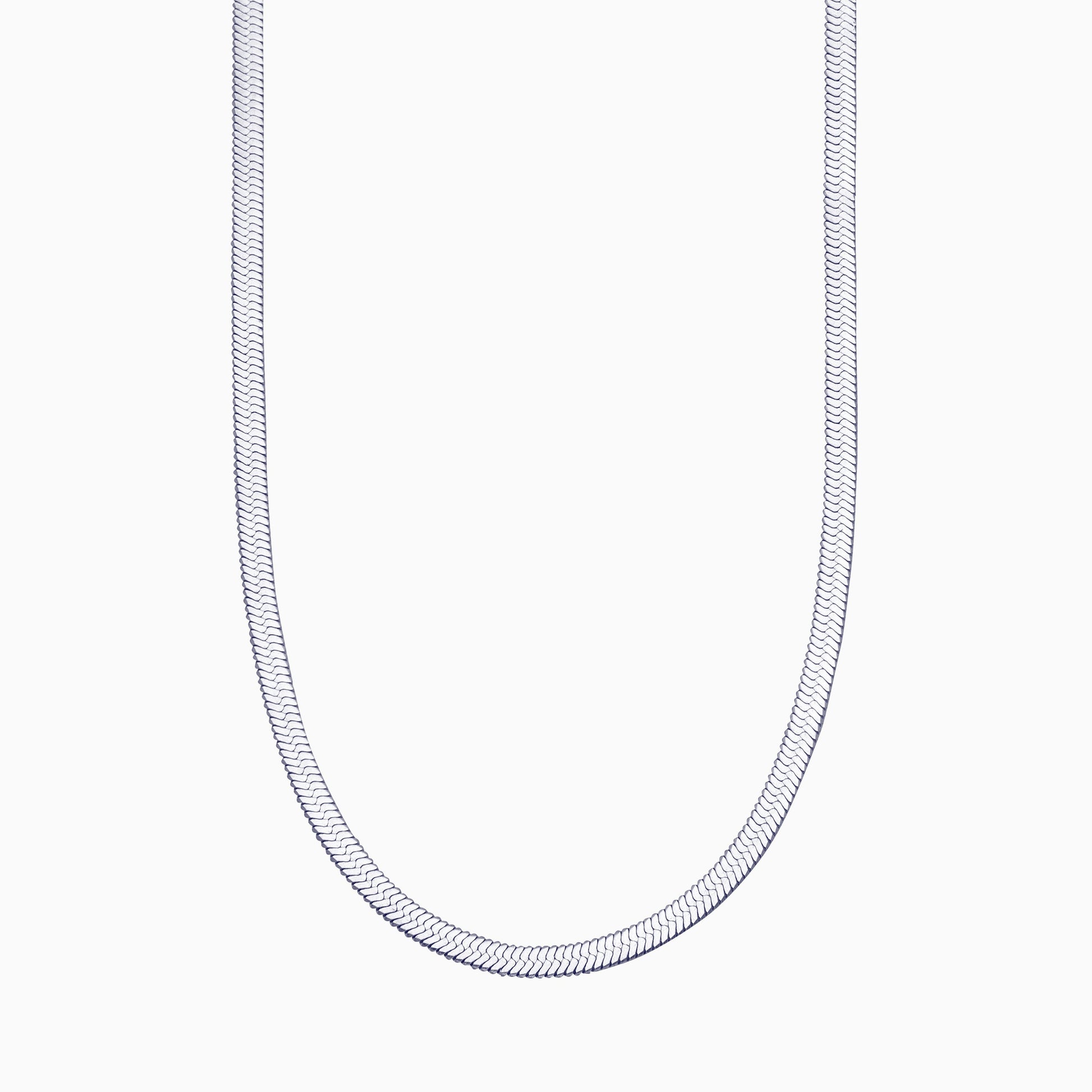 Herringbone Gold Chain Necklace