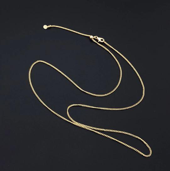 Italian Milano Sterling Silver Adjustable Chain Necklace