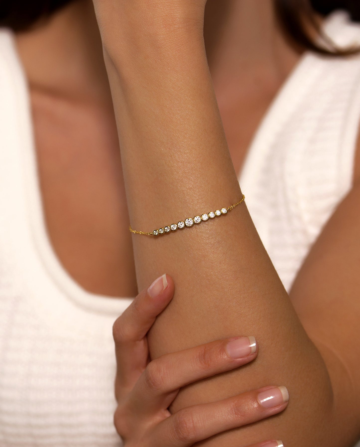 Graduated Bezel Bracelet