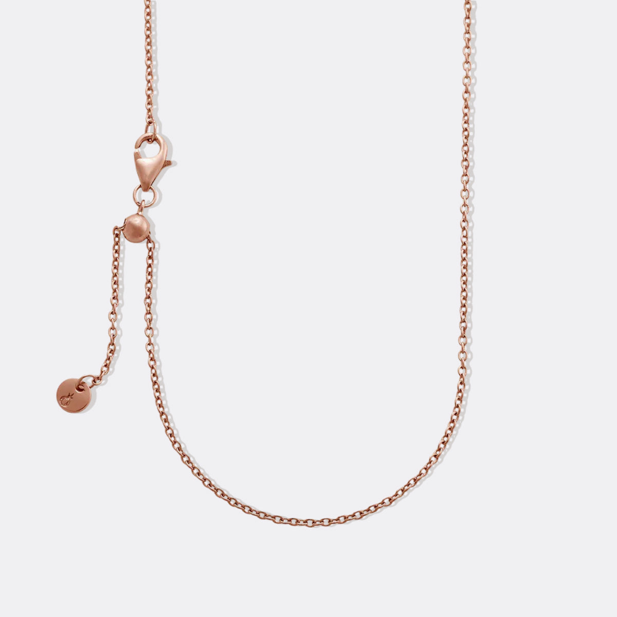 Italian Milano Sterling Silver Adjustable Chain Necklace