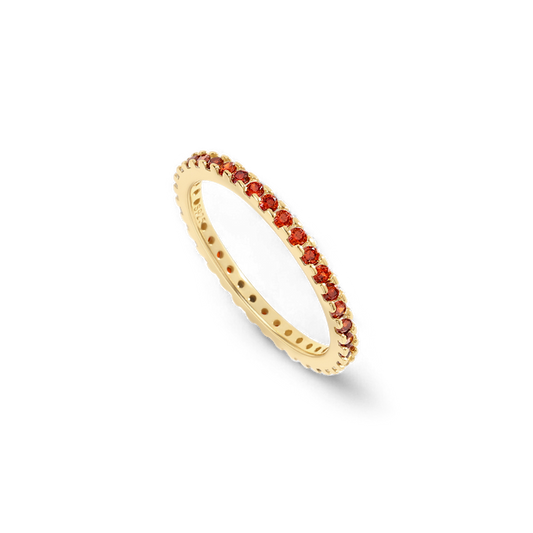 January Birthstone Eternity Stacking Ring