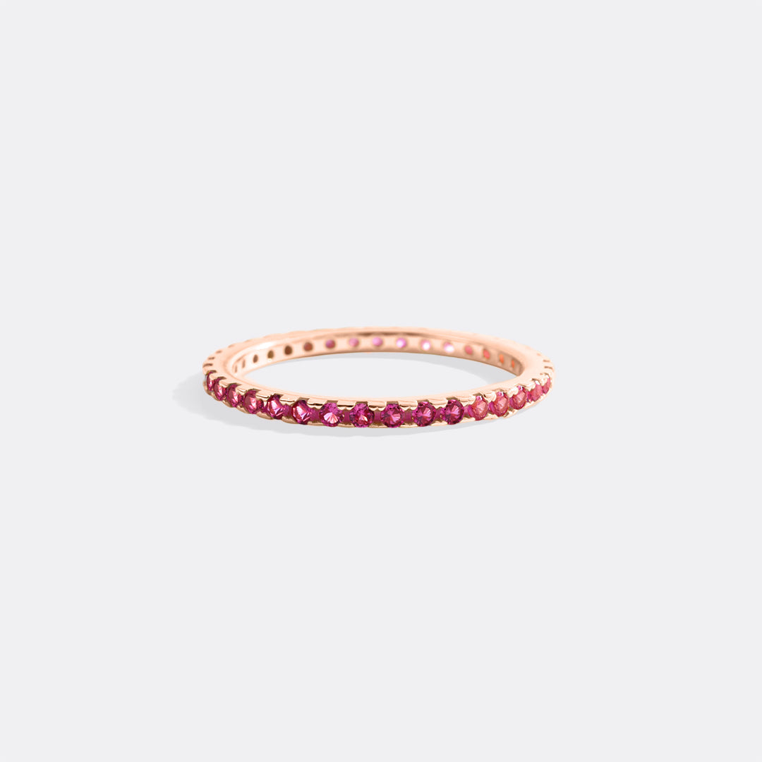 July Birthstone Eternity Stacking Ring