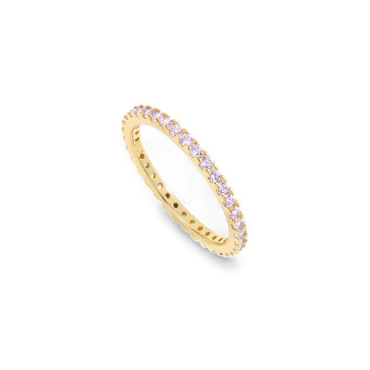 June Birthstone Eternity Stacking Ring