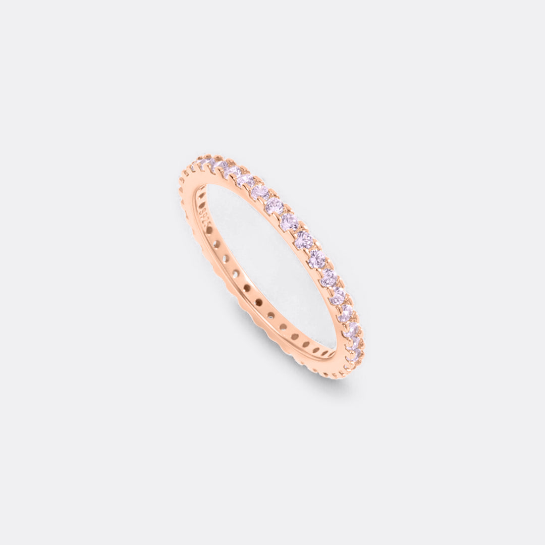 June Birthstone Eternity Stacking Ring