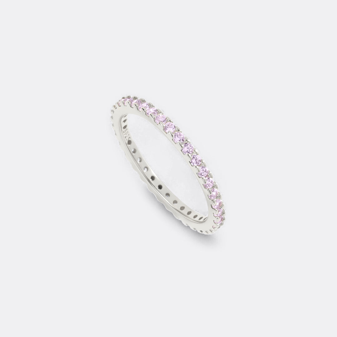 June Birthstone Eternity Stacking Ring