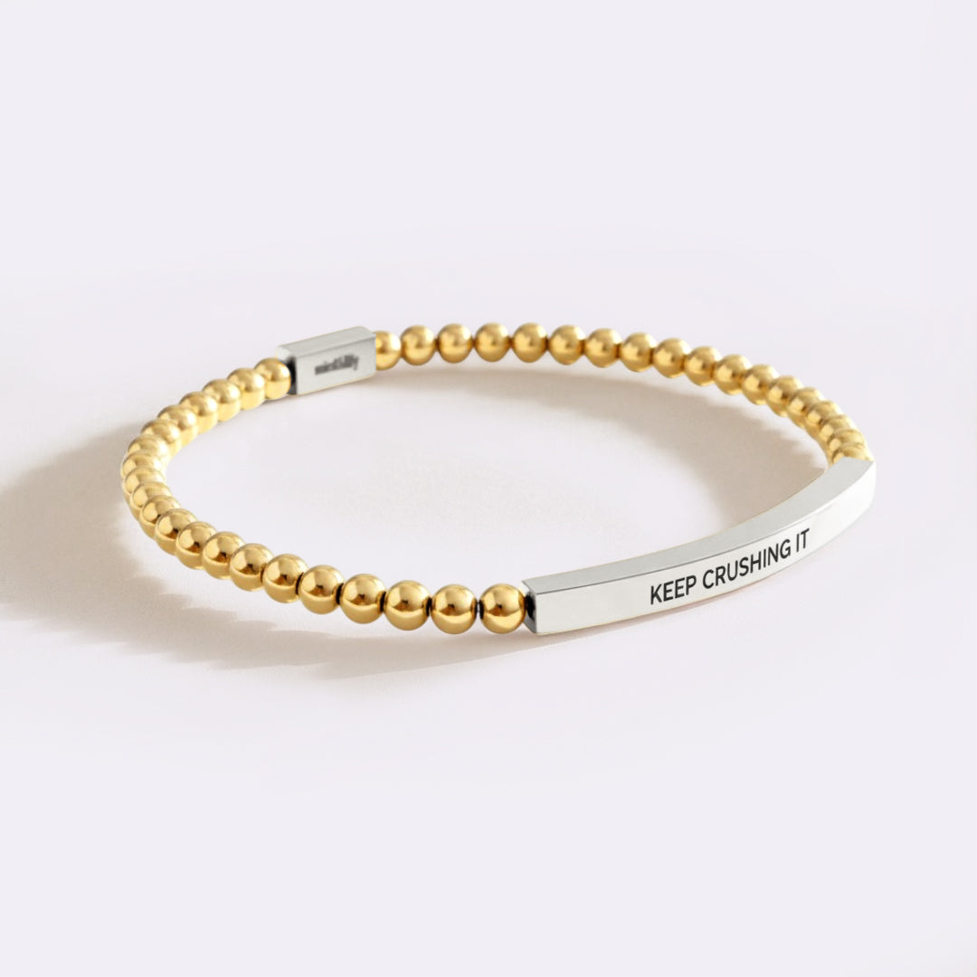 Keep Crushing It Beaded Inspire Bracelet