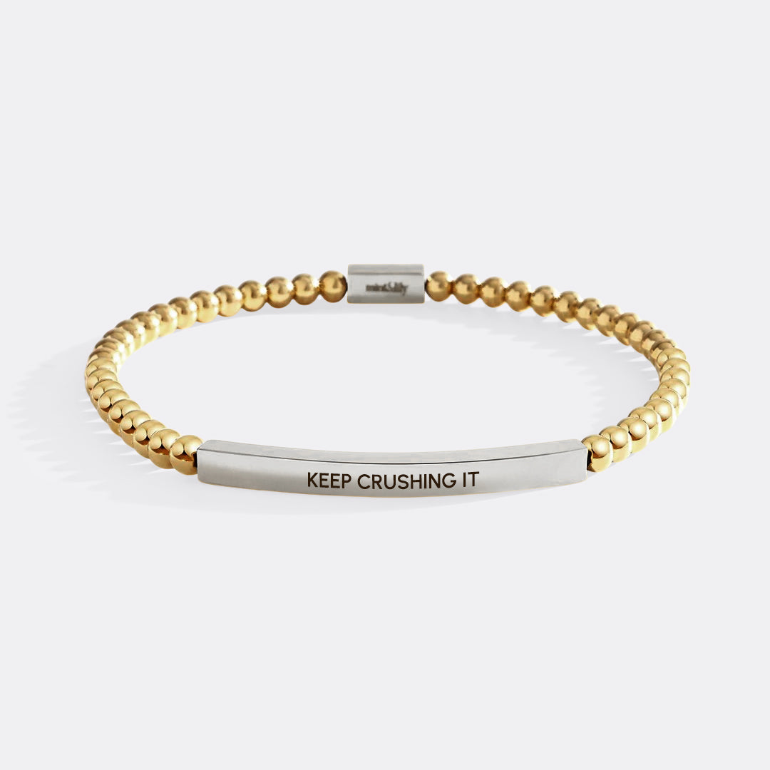 Keep Crushing It Beaded Inspire Bracelet