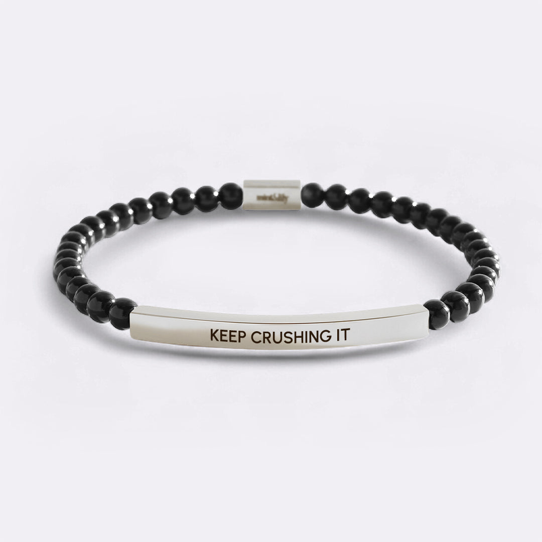 Keep Crushing It Beaded Inspire Bracelet
