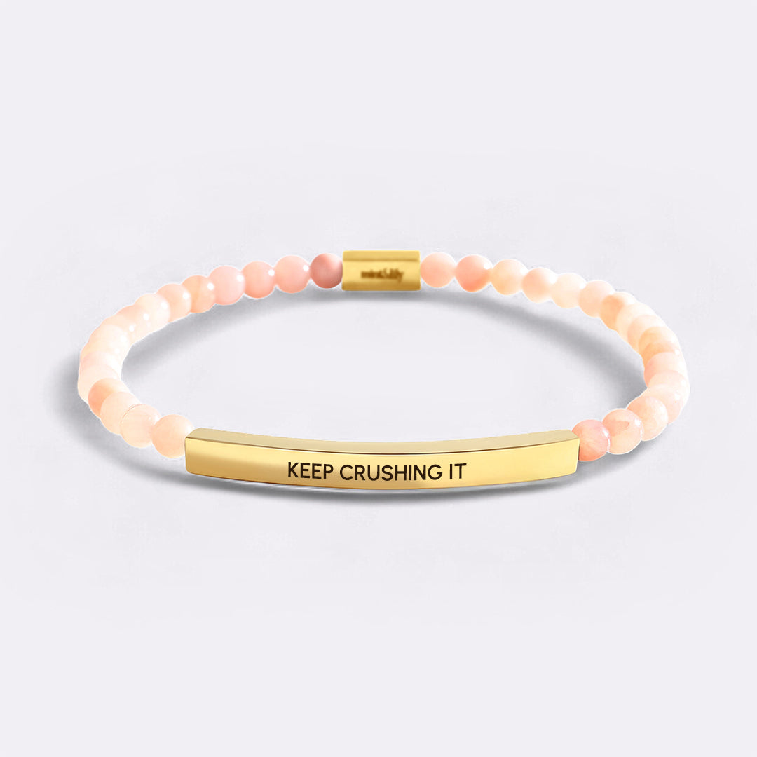 Keep Crushing It Beaded Inspire Bracelet