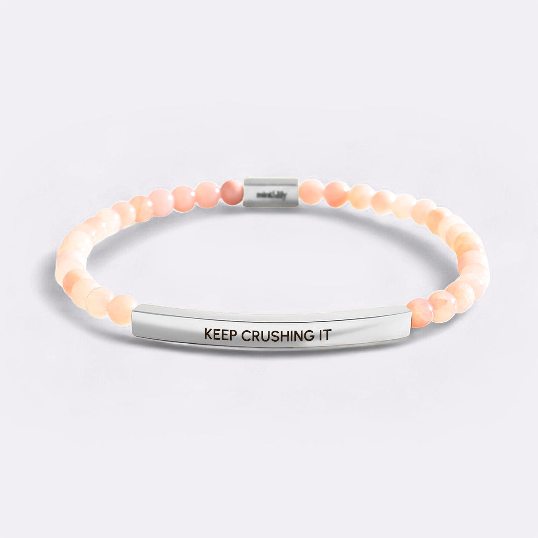 Keep Crushing It Beaded Inspire Bracelet