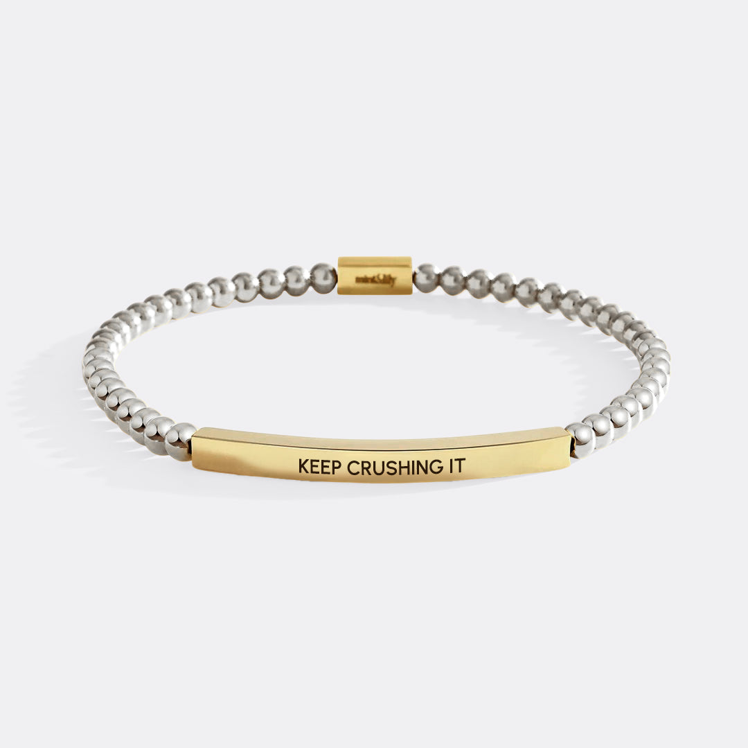 Keep Crushing It Beaded Inspire Bracelet