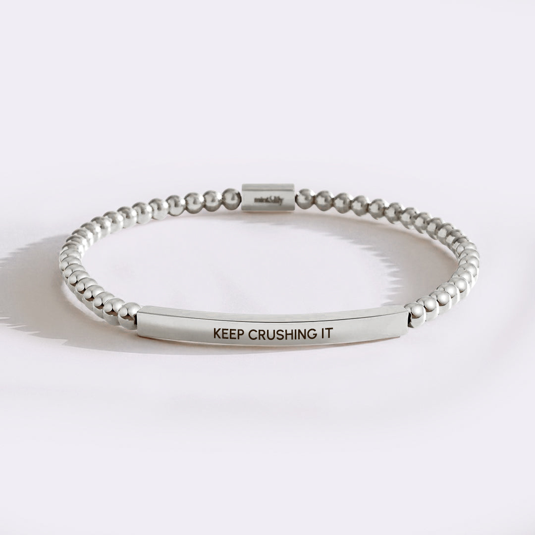 Keep Crushing It Beaded Inspire Bracelet