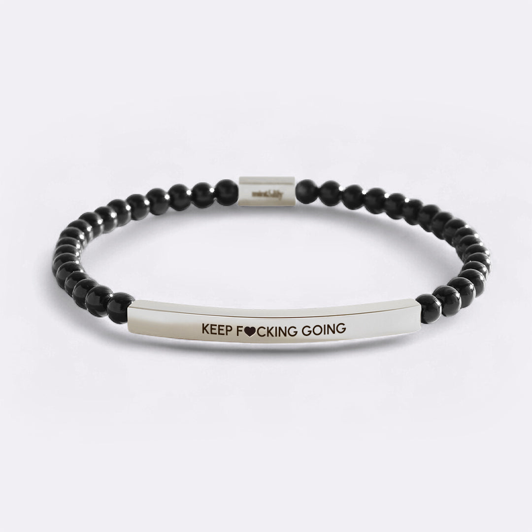 Keep F♥cking Going Beaded Inspire Bracelet