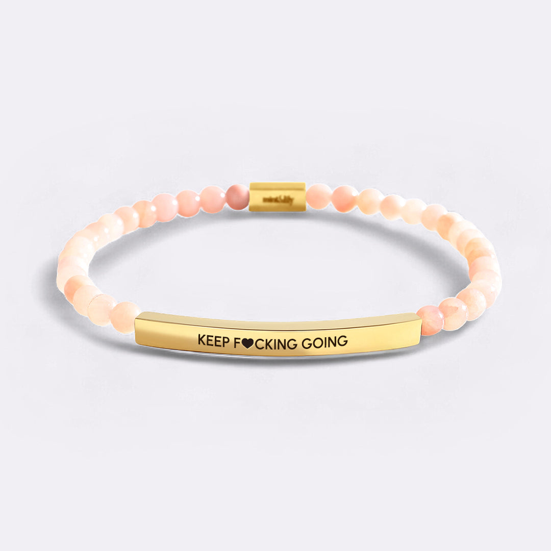 Keep F♥cking Going Beaded Inspire Bracelet