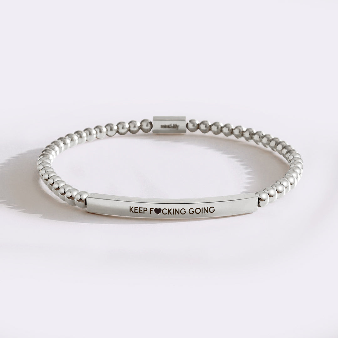 Keep F♥cking Going Beaded Inspire Bracelet