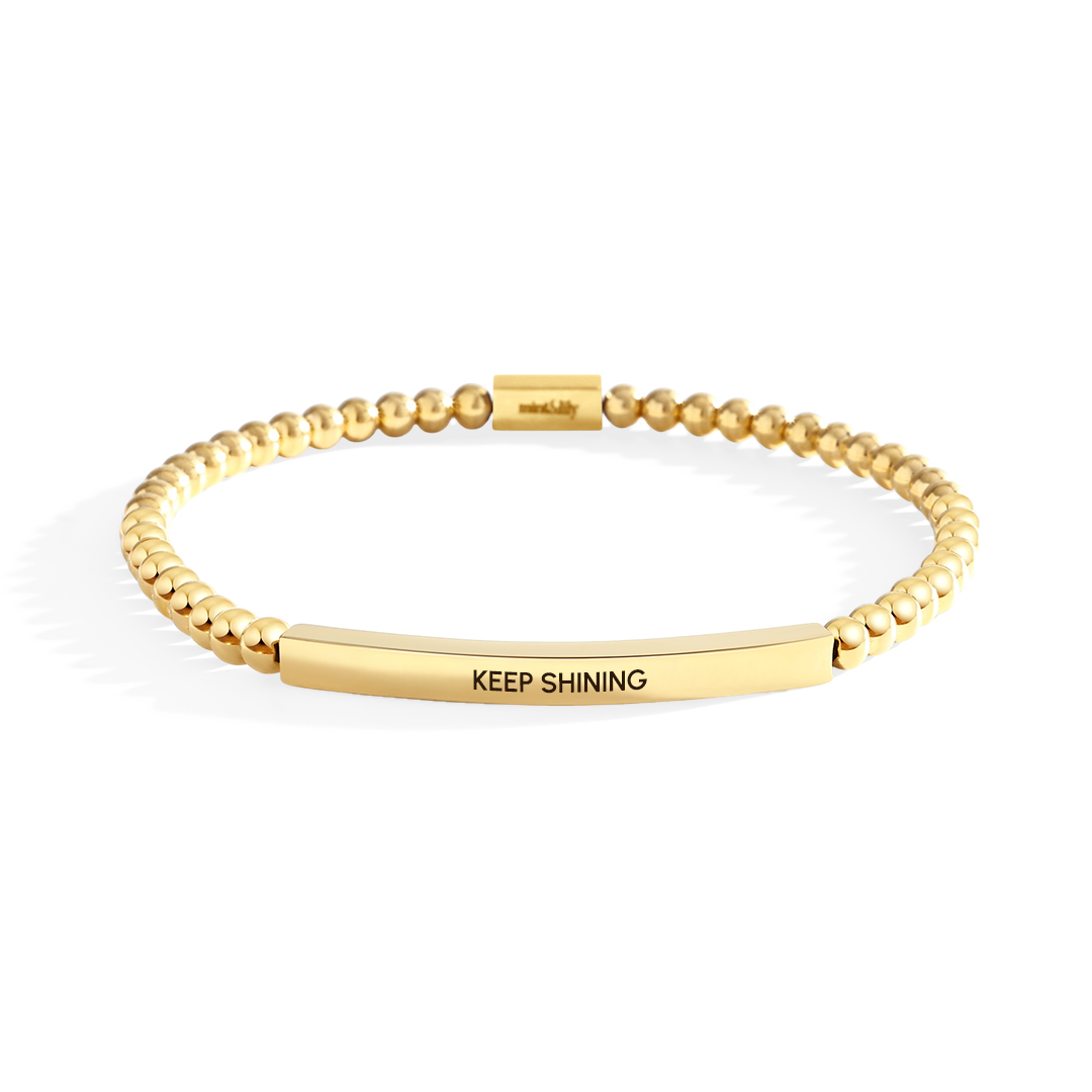 Keep Shining Beaded Inspire Bracelet