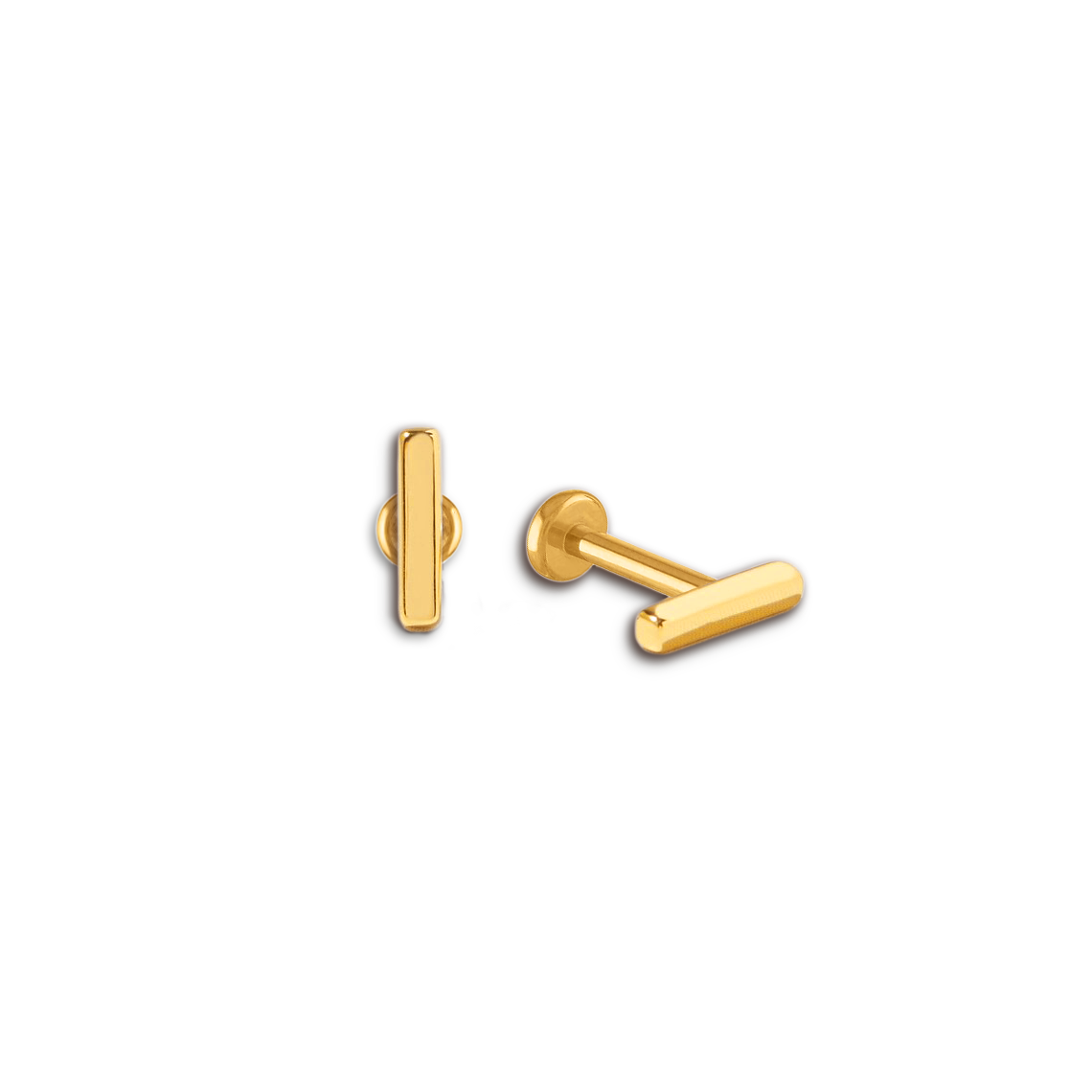 Little Bar Sleeper Flatback Earrings | 16g