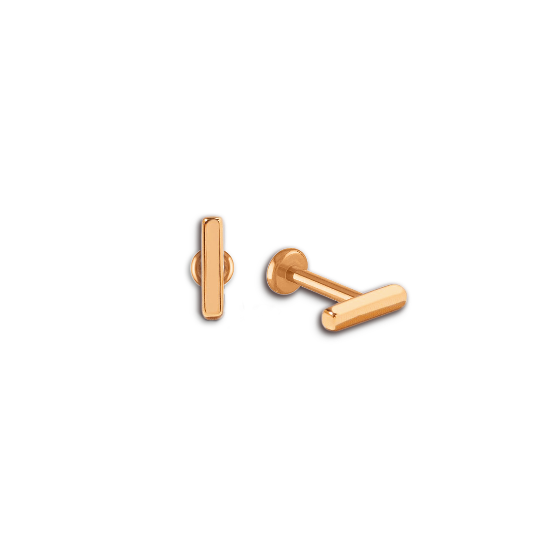 Little Bar Sleeper Flatback Earrings | 16g