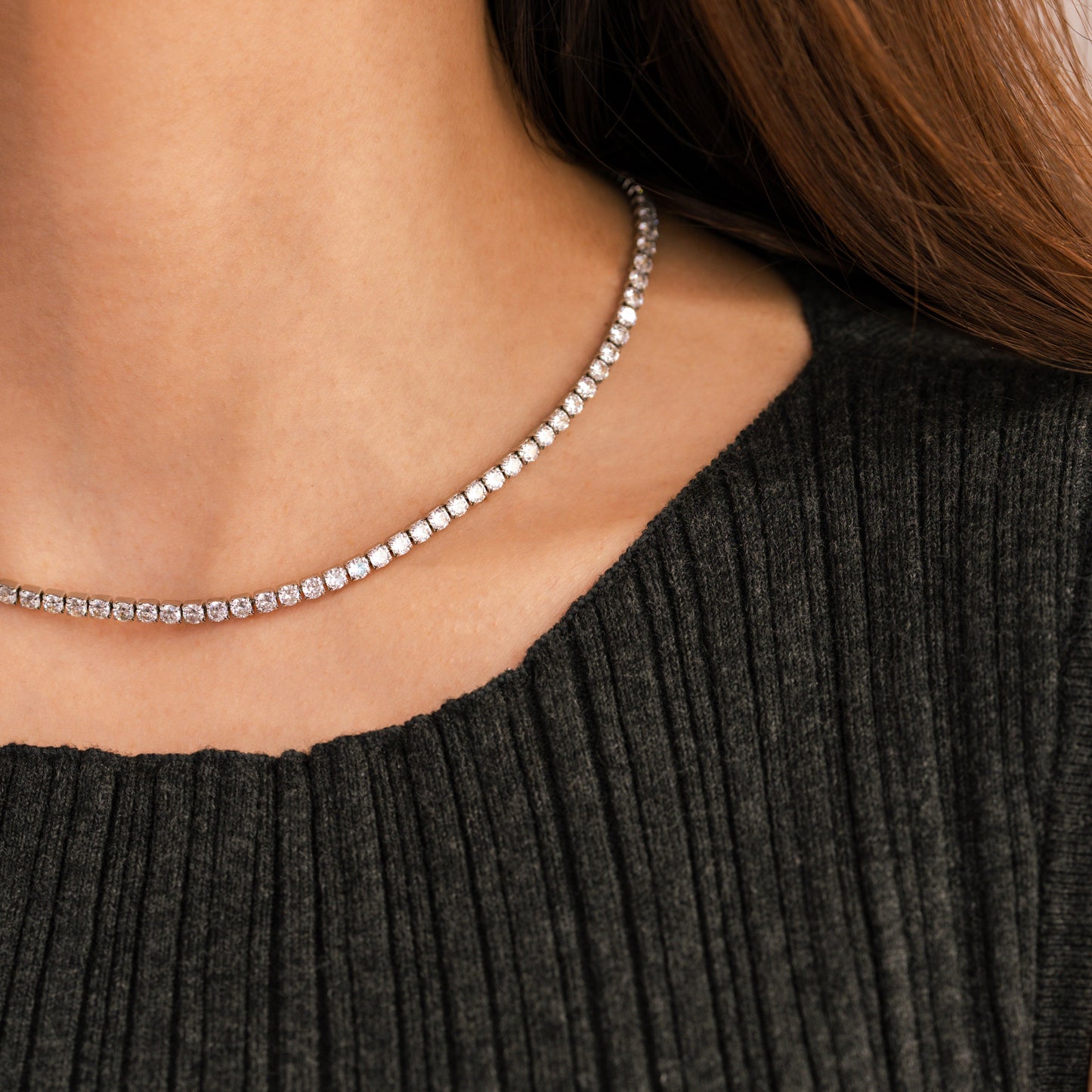 3mm Tennis Necklace