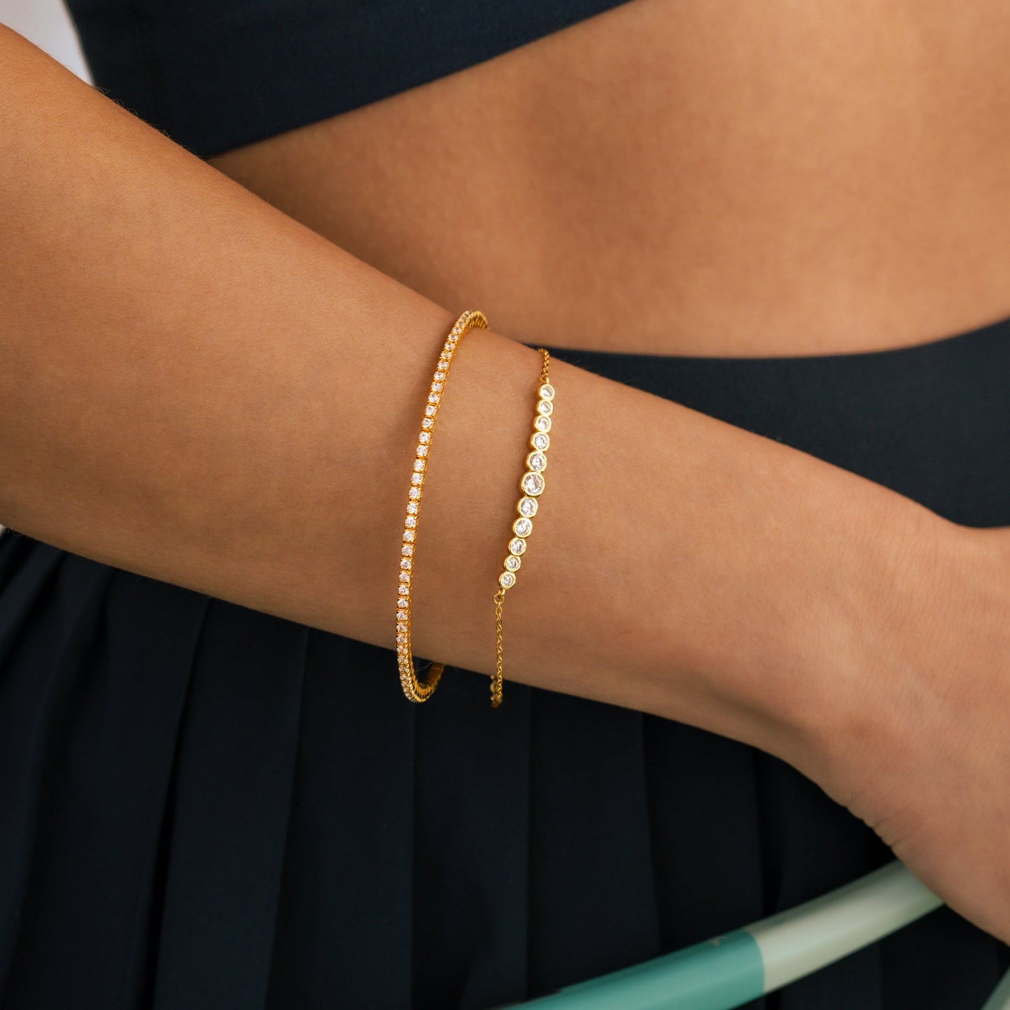 Graduated Bezel Bracelet