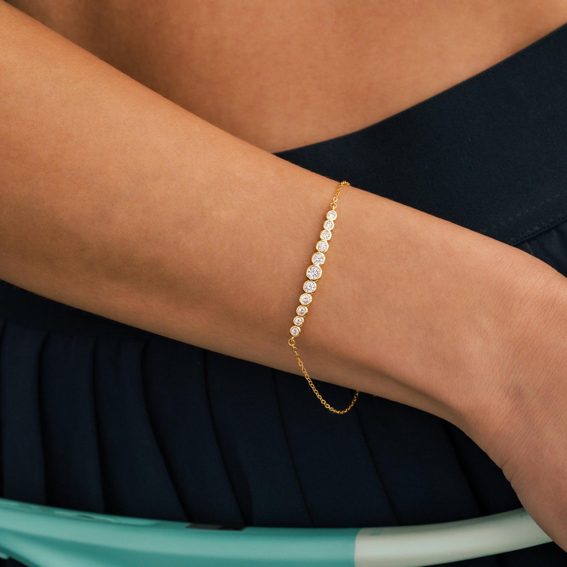 Graduated Bezel Bracelet