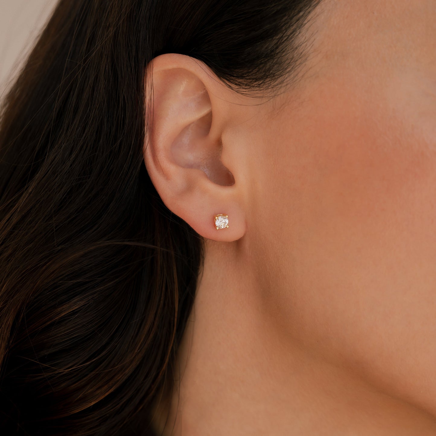 Classic Diamond Stud Earrings