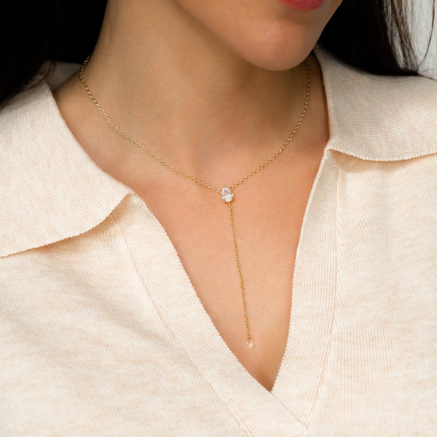 Minimalist Lariat Necklace