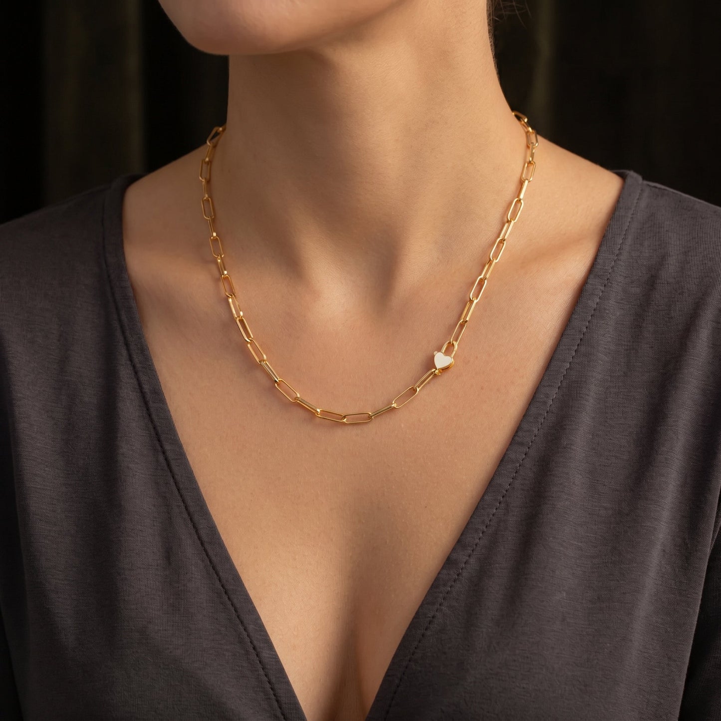Heart Padlock Necklace