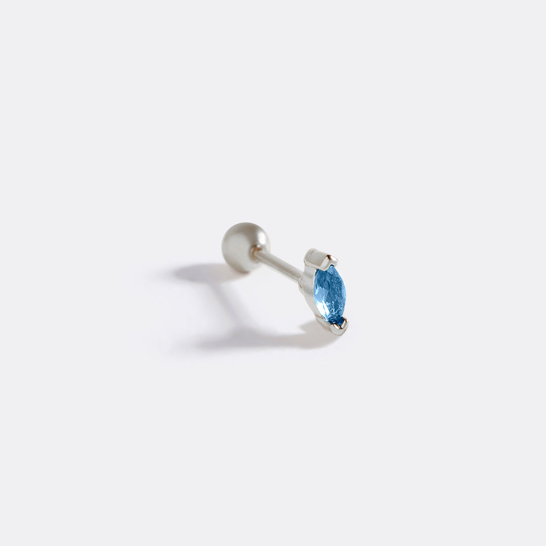 Marquis Gemstone Sleeper Stud Earrings