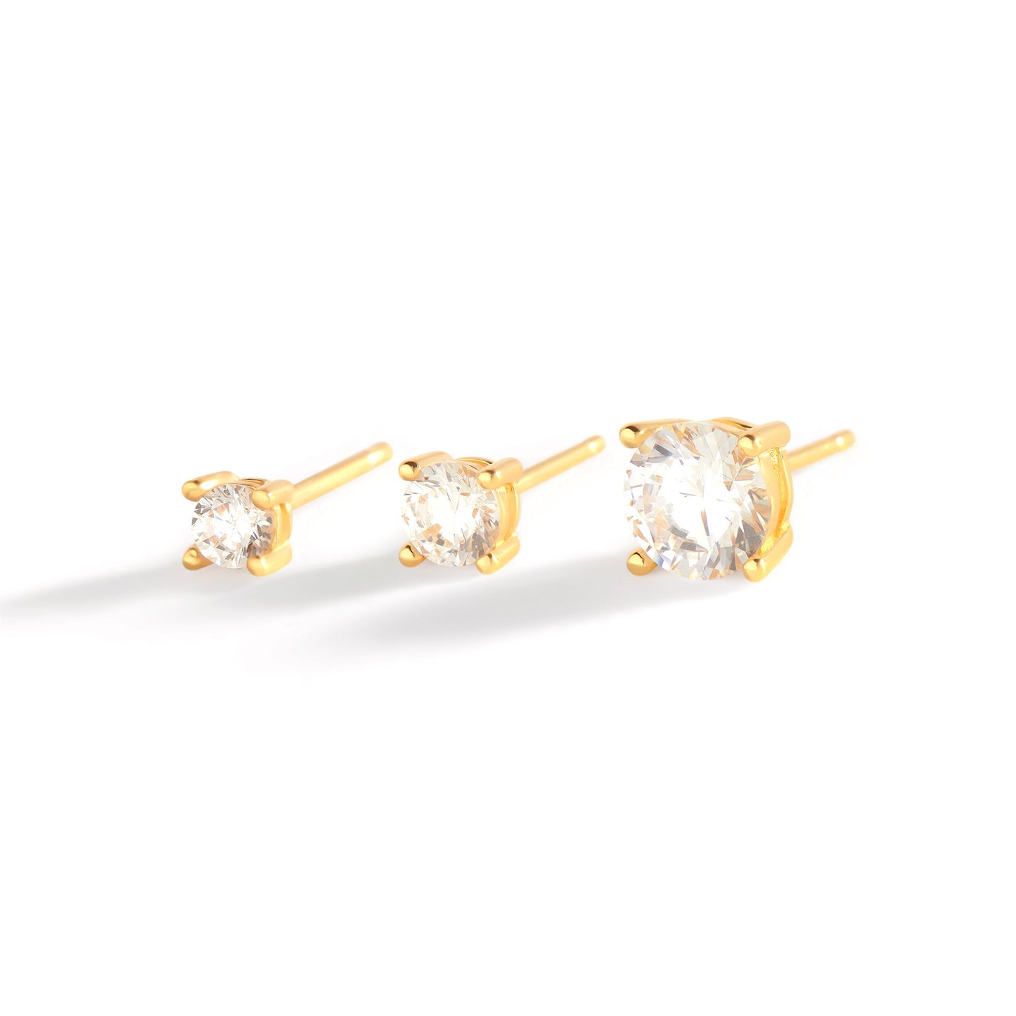 Classic Diamond Stud Earrings