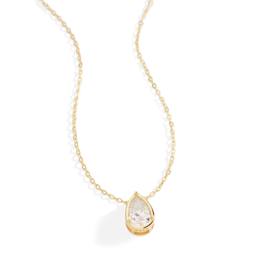 Diamond Teardrop Necklace
