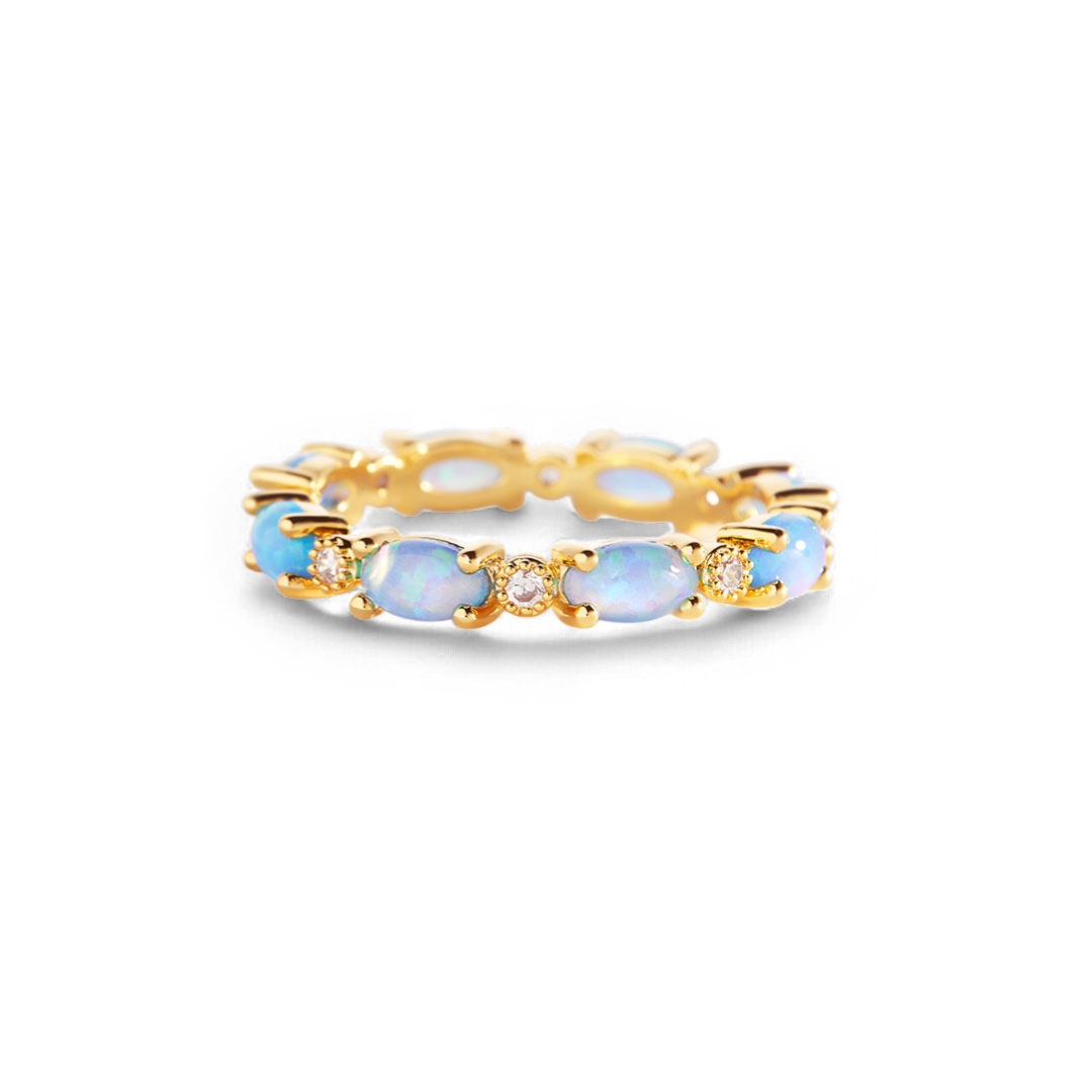 Eternity Fire Opal Ring
