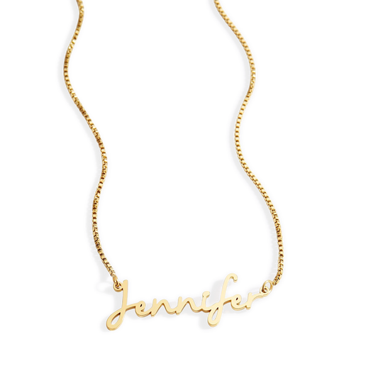 Fairy Name Necklace with Box Chain
