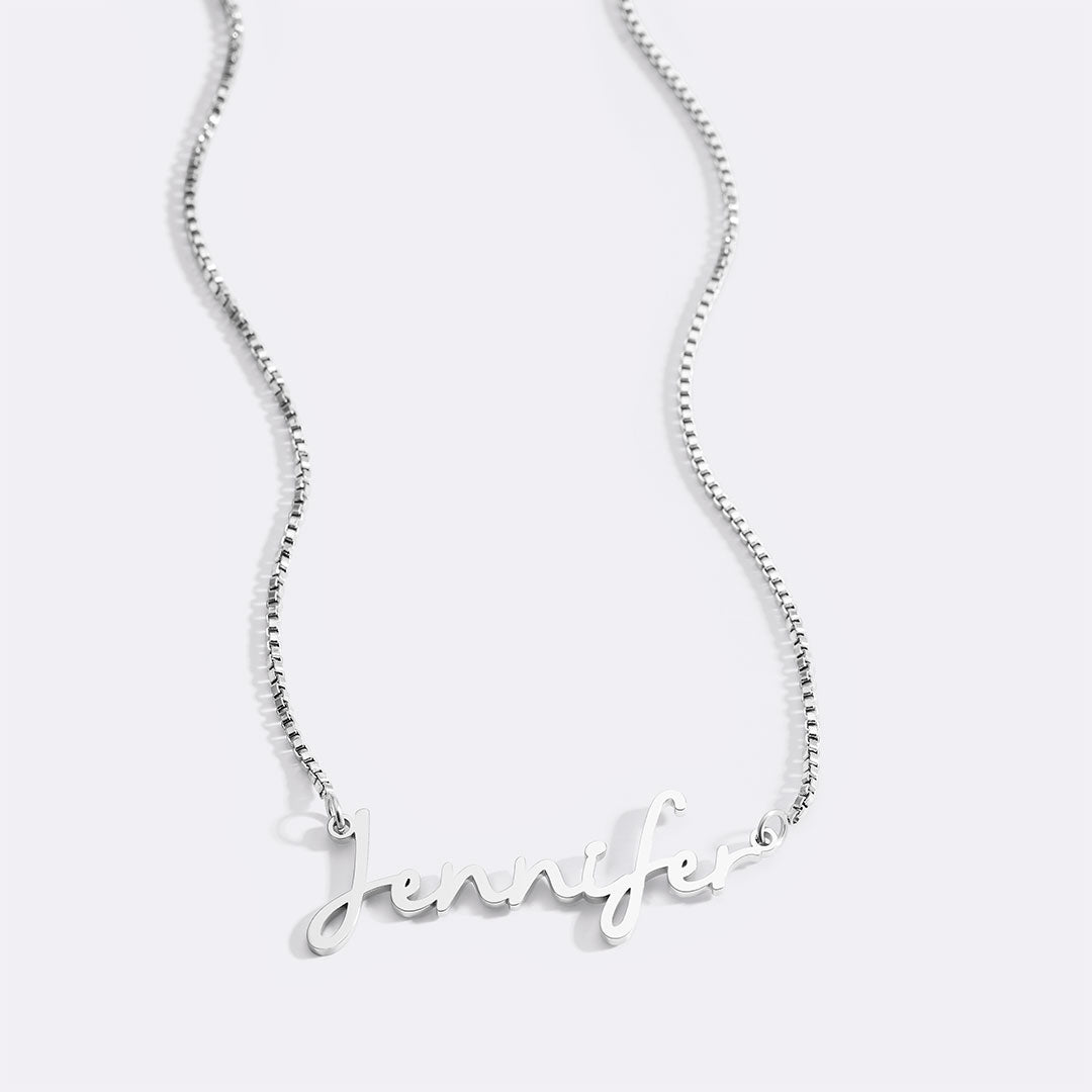 Fairy Name Necklace with Box Chain